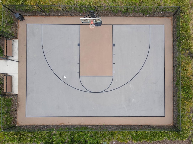 view of basketball court