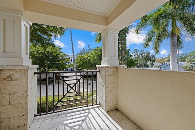 view of balcony