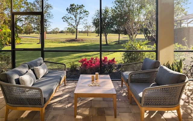 view of sunroom / solarium