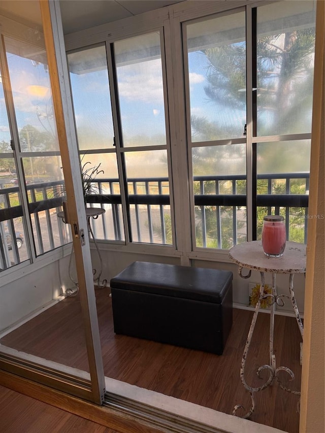 view of sunroom / solarium