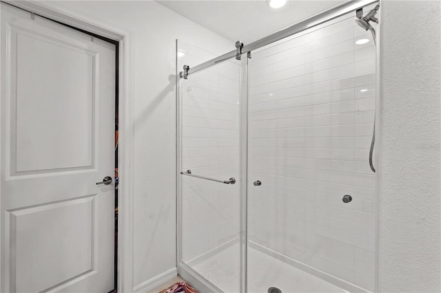 bathroom with walk in shower