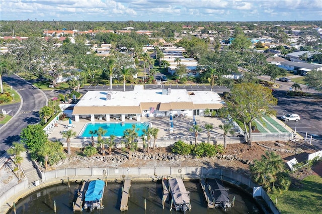 birds eye view of property