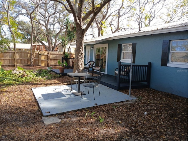 view of patio / terrace featuring a deck