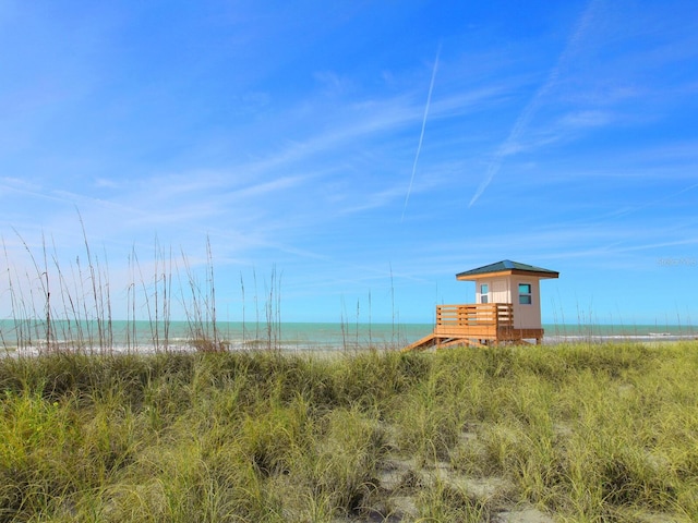 water view with a beach view