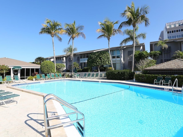 view of pool with a patio area