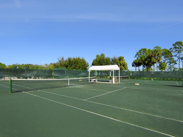 view of sport court