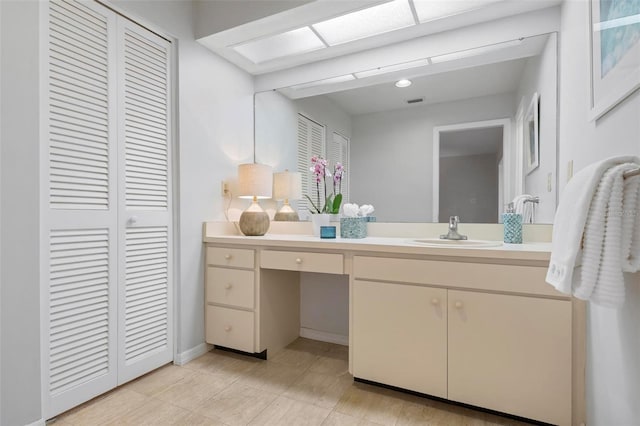 bathroom with vanity