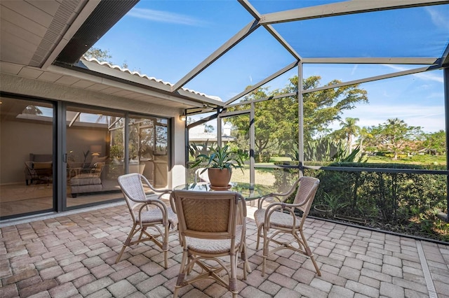 view of sunroom / solarium