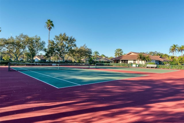 view of tennis court