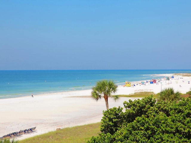 water view featuring a beach view