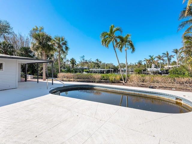 view of pool with a patio area