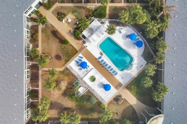 birds eye view of property