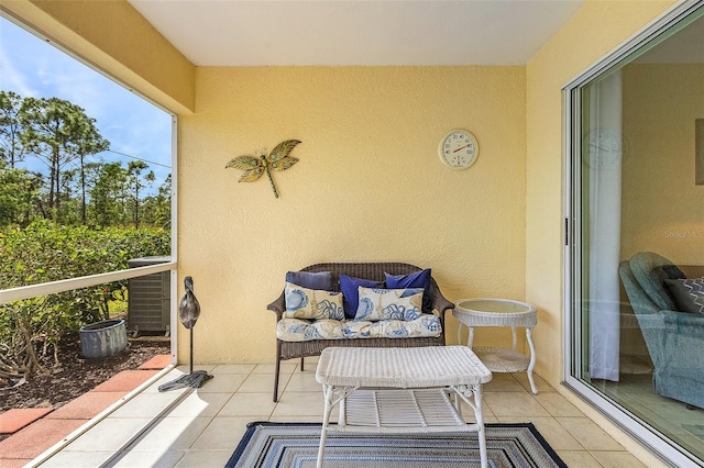 balcony with an outdoor living space