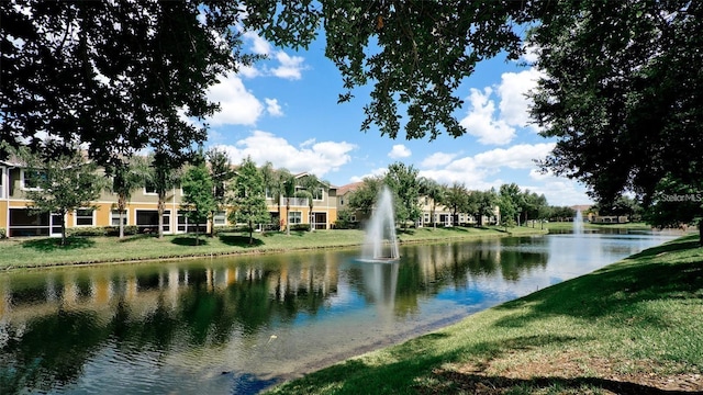 view of water feature