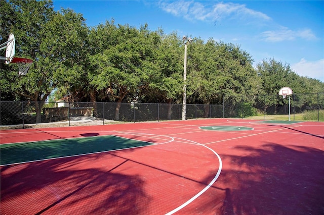 view of sport court