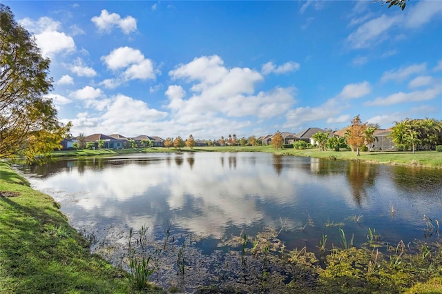 view of water feature