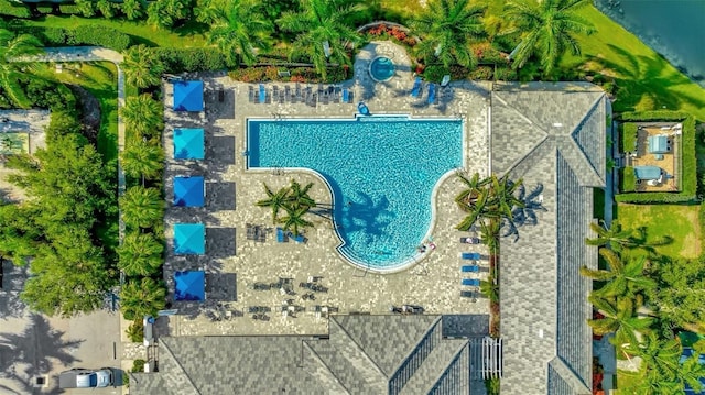13126 Indigo Way, Bradenton, FL 34211 - bird's eye view of a pool area