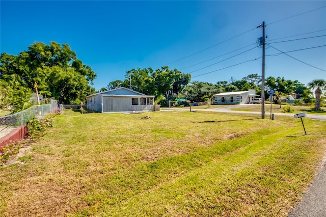 view of yard