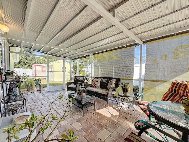 view of sunroom / solarium