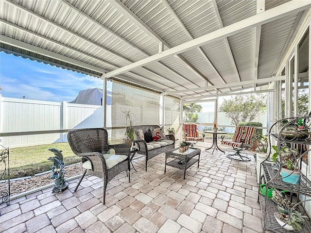 view of sunroom / solarium