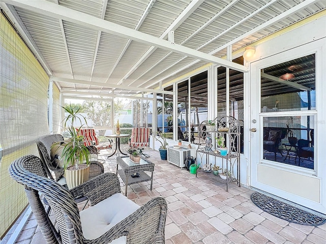 view of sunroom / solarium