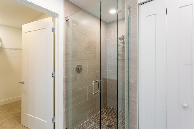 bathroom with walk in shower