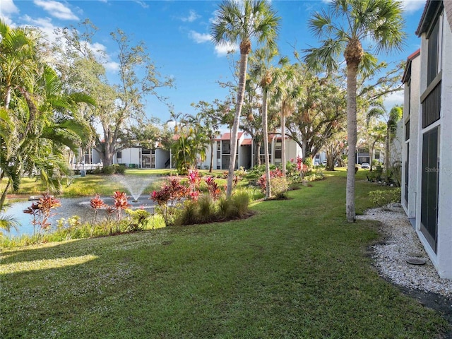 view of yard with a residential view