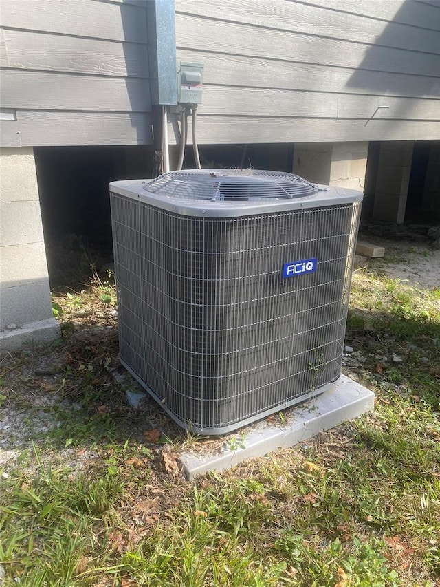 exterior details with cooling unit