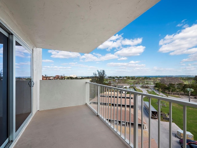 view of balcony