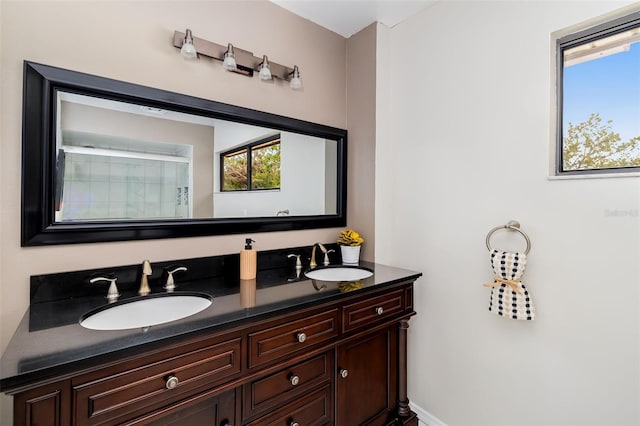 bathroom featuring vanity