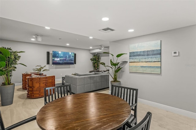 view of dining room