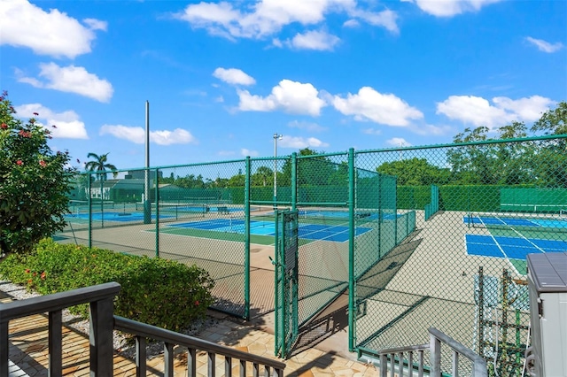 view of sport court