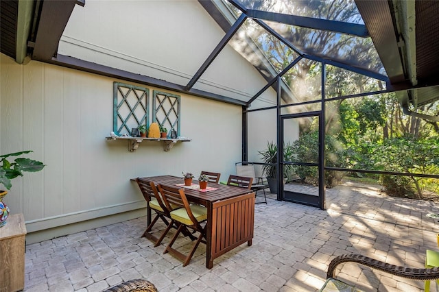 view of sunroom / solarium