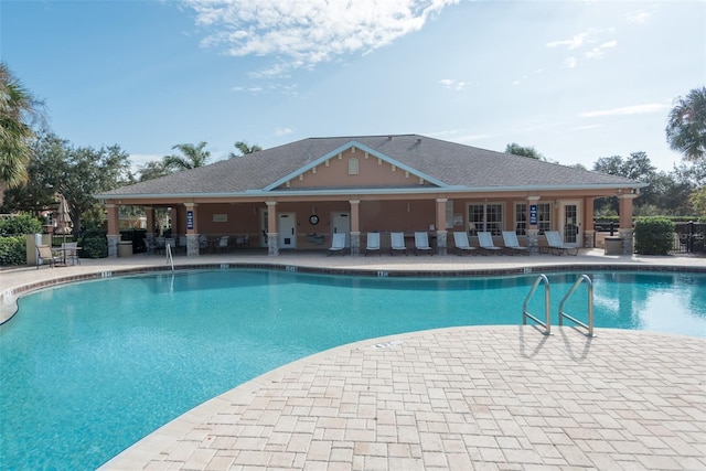 view of pool with a patio area