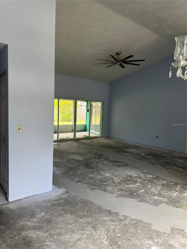 spare room featuring a textured ceiling