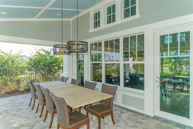 sunroom / solarium with plenty of natural light