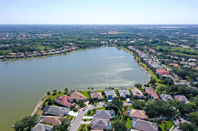 8334 Sailing Loop, Lakewood Ranch, FL 34202 - aerial perspective of suburban area with a large body of water