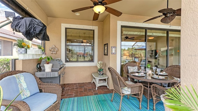 view of sunroom