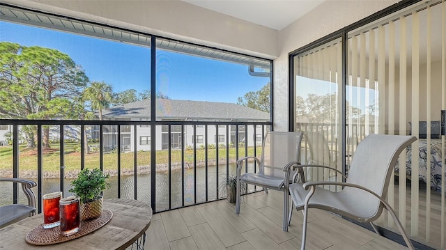 view of sunroom / solarium