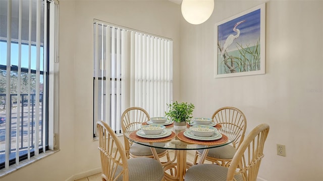 view of dining room