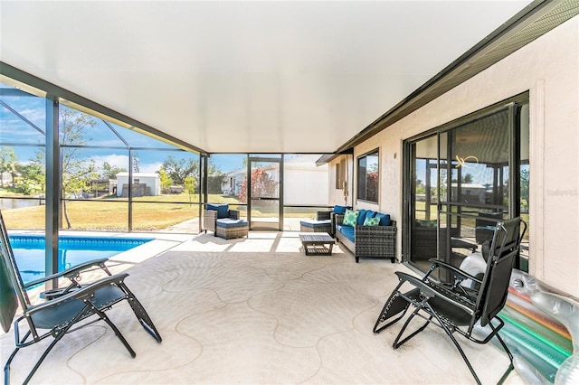 sunroom / solarium with a wealth of natural light