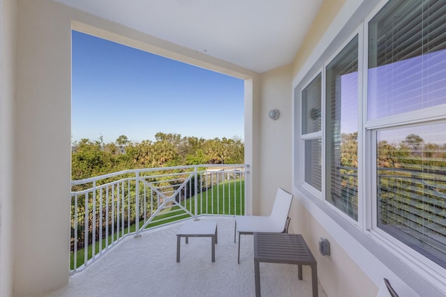 view of balcony