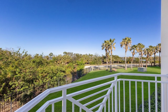 view of balcony