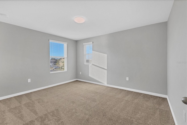 view of carpeted empty room