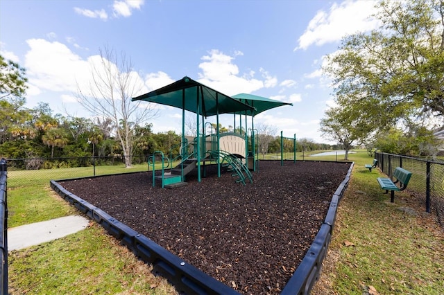 view of jungle gym