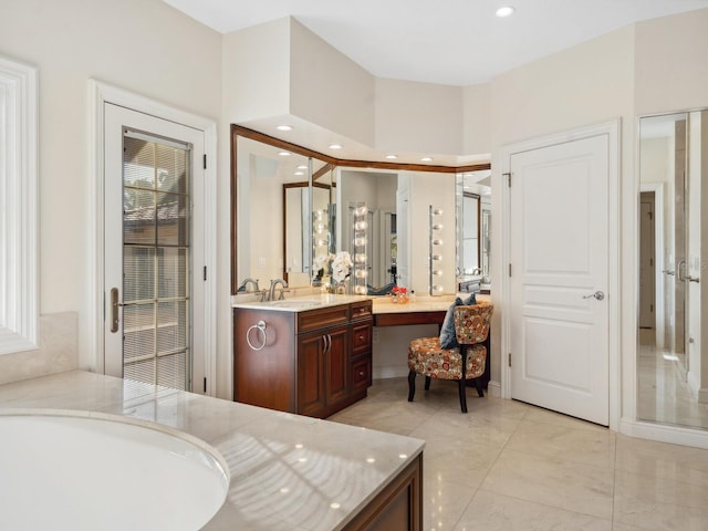 bathroom featuring vanity