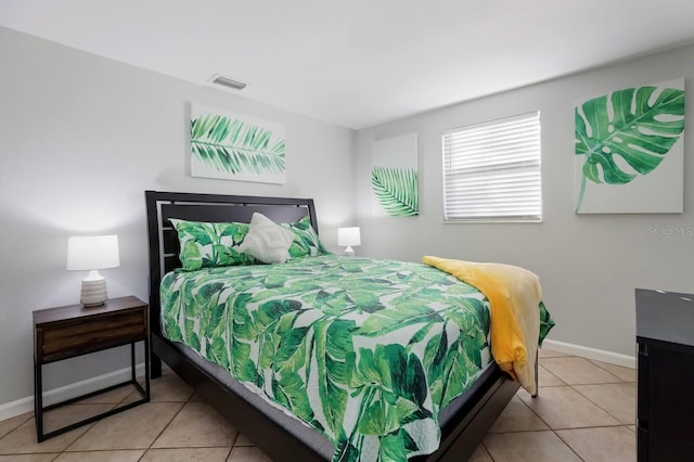 view of tiled bedroom