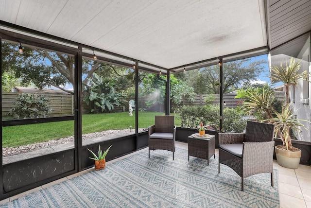 sunroom featuring plenty of natural light