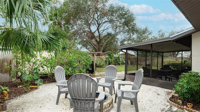 view of patio with a gazebo