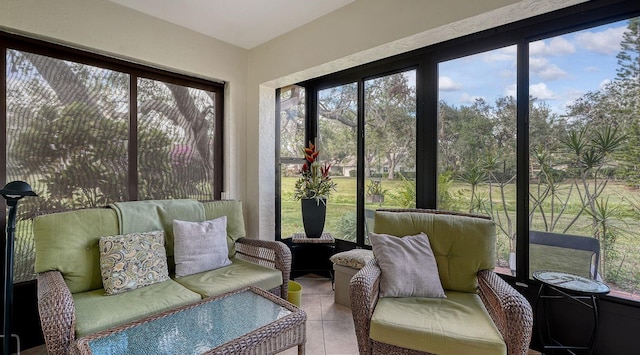 view of sunroom / solarium